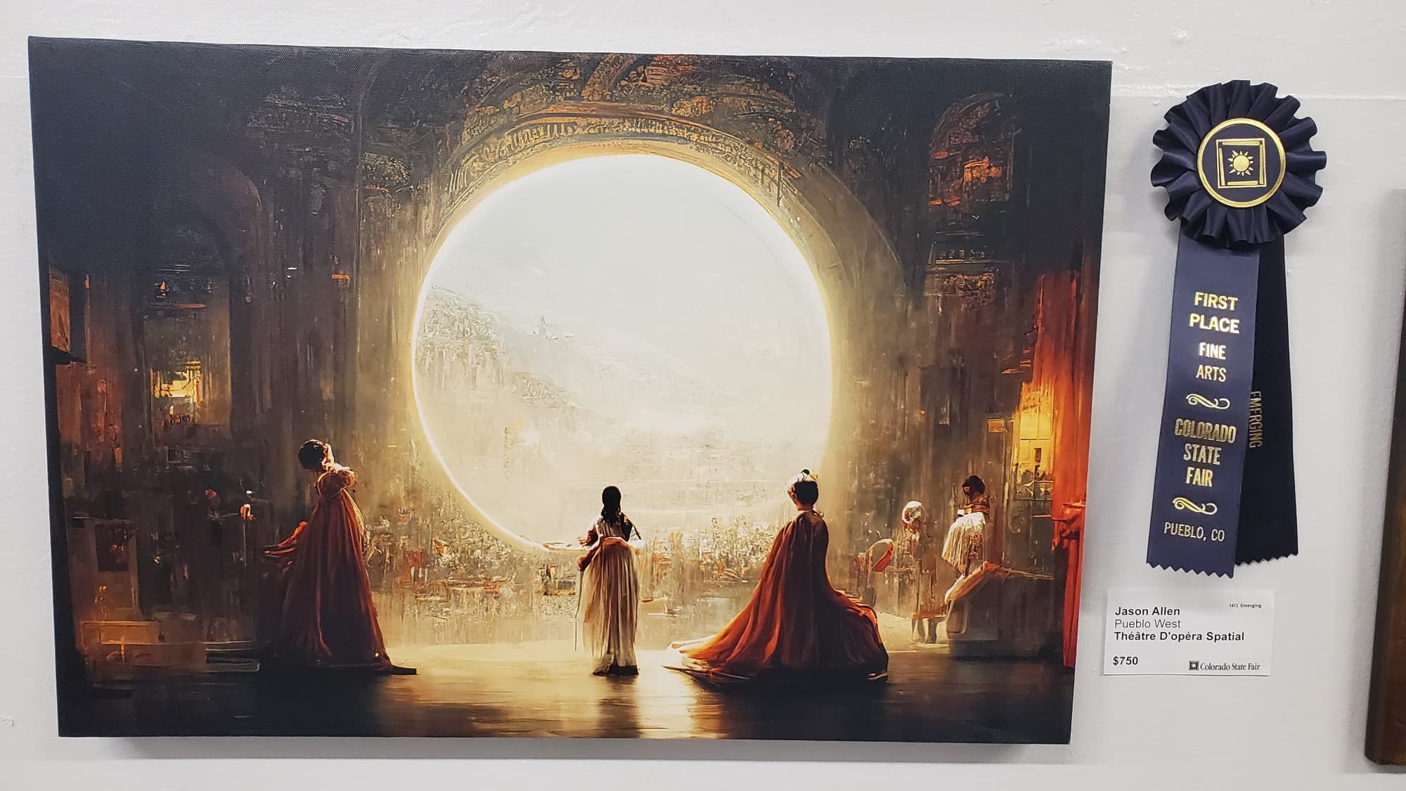 Jason Allen’s A.I.-generated work, “Théâtre D’opéra Spatial”