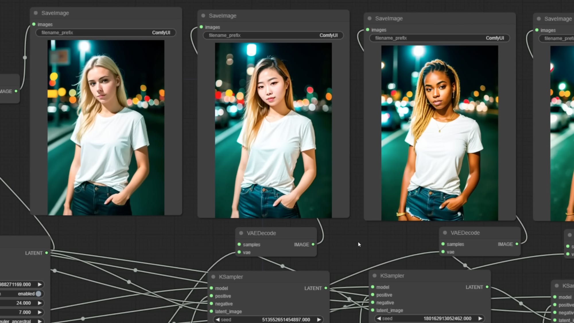 ComfyUI's node view
