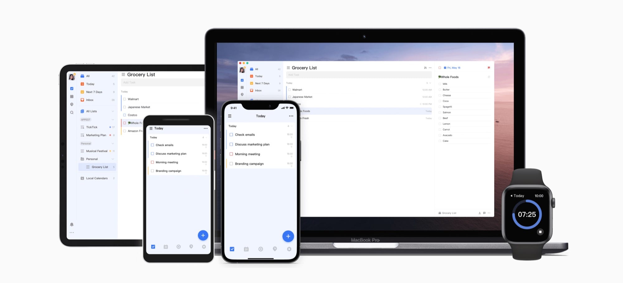 Tick Tick is a great task manager that works well cross-platform, but the calendar function leaves a lot to be desired.
